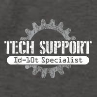 Funny Tech Support Id10t Computer Idiot Joke Vector Backpack