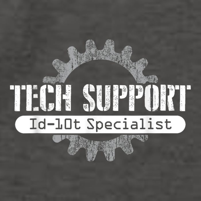 Funny Tech Support Id10t Computer Idiot Joke Vector Backpack