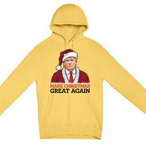 Funny Trump Santa Make Christmas Great Again Usa Holiday Gift Premium Pullover Hoodie