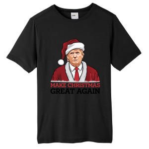 Funny Trump Santa Make Christmas Great Again Usa Holiday Gift Tall Fusion ChromaSoft Performance T-Shirt