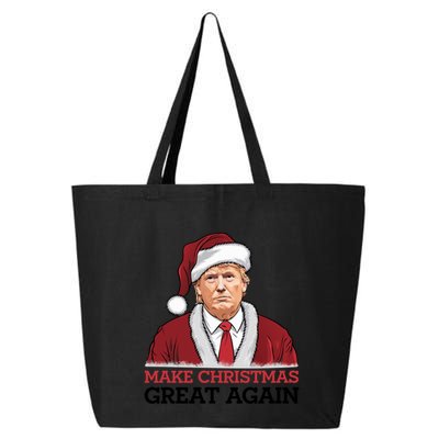 Funny Trump Santa Make Christmas Great Again Usa Holiday Gift 25L Jumbo Tote