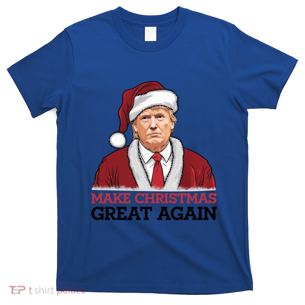 Funny Trump Santa Make Christmas Great Again Usa Holiday Gift T-Shirt