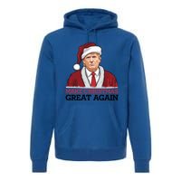 Funny Trump Santa Make Christmas Great Again Usa Holiday Gift Premium Hoodie