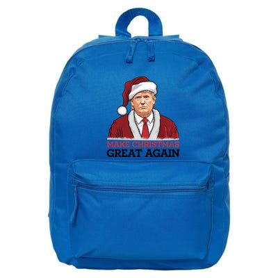 Funny Trump Santa Make Christmas Great Again Usa Holiday Gift 16 in Basic Backpack