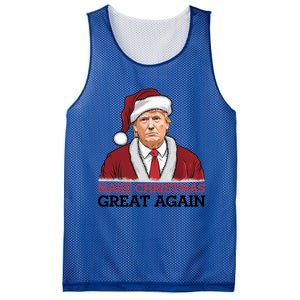 Funny Trump Santa Make Christmas Great Again Usa Holiday Gift Mesh Reversible Basketball Jersey Tank