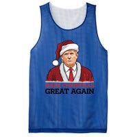 Funny Trump Santa Make Christmas Great Again Usa Holiday Gift Mesh Reversible Basketball Jersey Tank