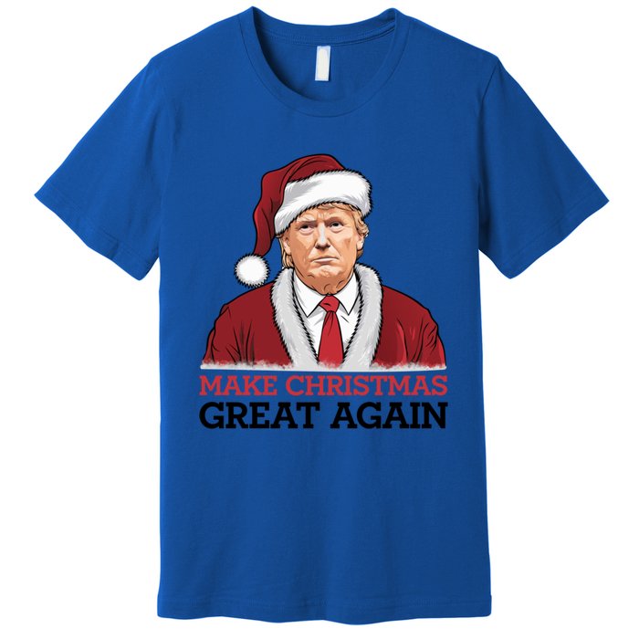 Funny Trump Santa Make Christmas Great Again Usa Holiday Gift Premium T-Shirt