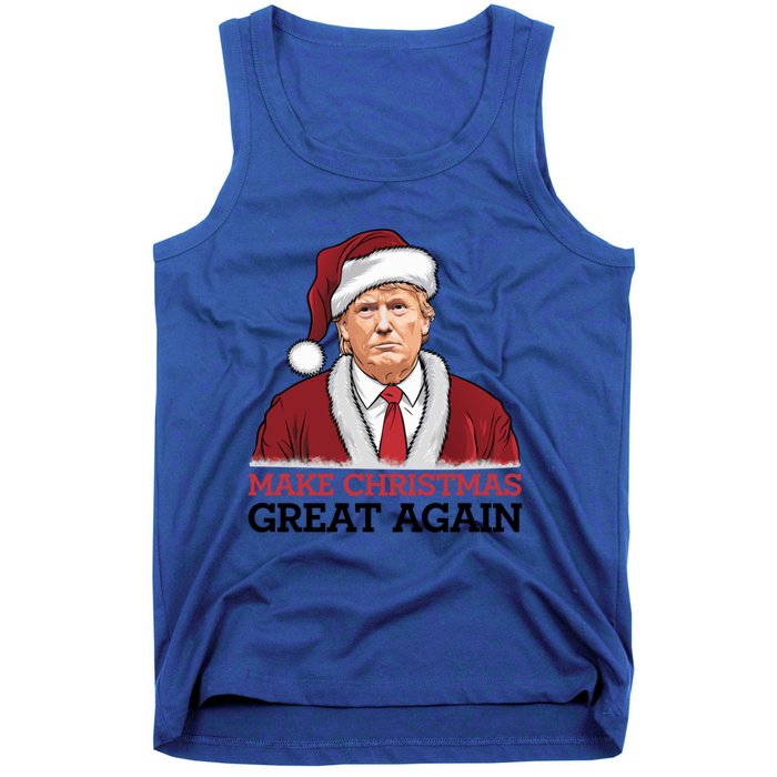 Funny Trump Santa Make Christmas Great Again Usa Holiday Gift Tank Top