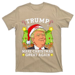 Funny Trump Santa Hat Make Christmas Great Again T-Shirt