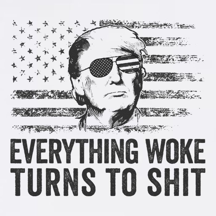 Funny Trump Sayings Everything Woke Turns To Shit Woke Cool Comfort Performance Bucket Hat