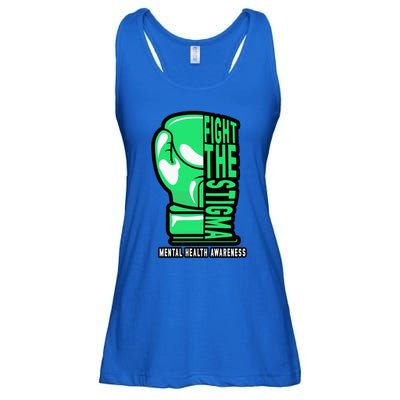 Fight The Stigma Boxing Boxer Tal Health Awareness Gift Ladies Essential Flowy Tank