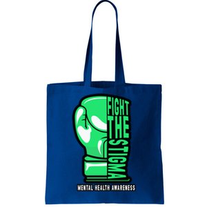 Fight The Stigma Boxing Boxer Tal Health Awareness Gift Tote Bag