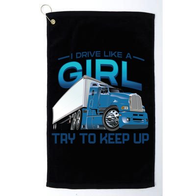 Funny Trucker Semi Big Rig Truck Drivers Cool Gift Golf Towel