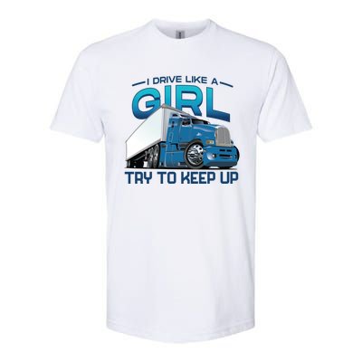 Funny Trucker Semi Big Rig Truck Drivers Cool Gift Softstyle® CVC T-Shirt