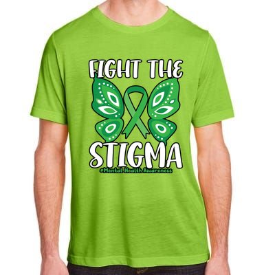 Fight The Stigma Butterfly Tal Health Awareness Gift Adult ChromaSoft Performance T-Shirt