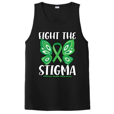 Fight The Stigma Butterfly Tal Health Awareness Gift PosiCharge Competitor Tank