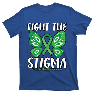 Fight The Stigma Butterfly Tal Health Awareness Gift T-Shirt