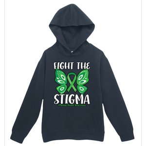 Fight The Stigma Butterfly Tal Health Awareness Gift Urban Pullover Hoodie