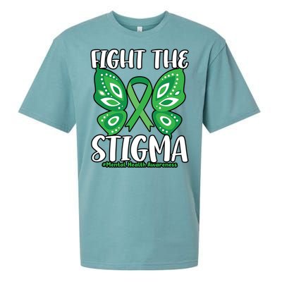 Fight The Stigma Butterfly Tal Health Awareness Gift Sueded Cloud Jersey T-Shirt