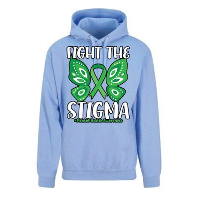 Fight The Stigma Butterfly Tal Health Awareness Gift Unisex Surf Hoodie