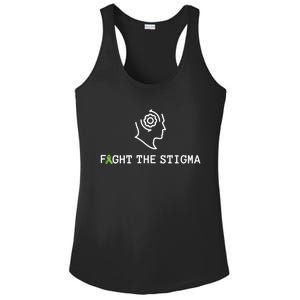 Fight The Stigma Tal Health Awareness Month Gift Ladies PosiCharge Competitor Racerback Tank