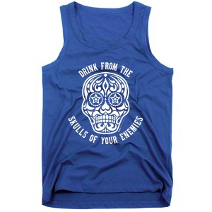 From The Skull Of Your Enemies 4th Of July Sugar Skull Cute Gift Tank Top