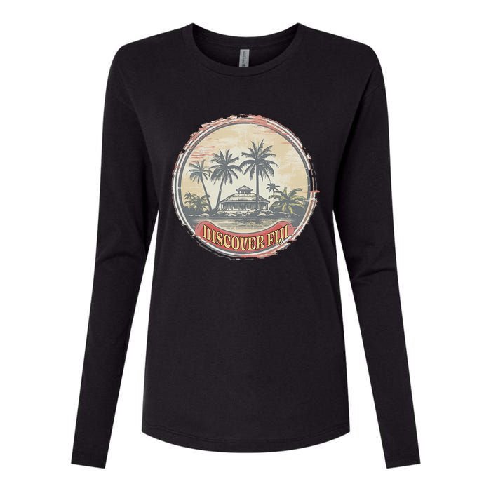 Fiji travel surf Fijian Polynesian Pride Vintage Womens Cotton Relaxed Long Sleeve T-Shirt