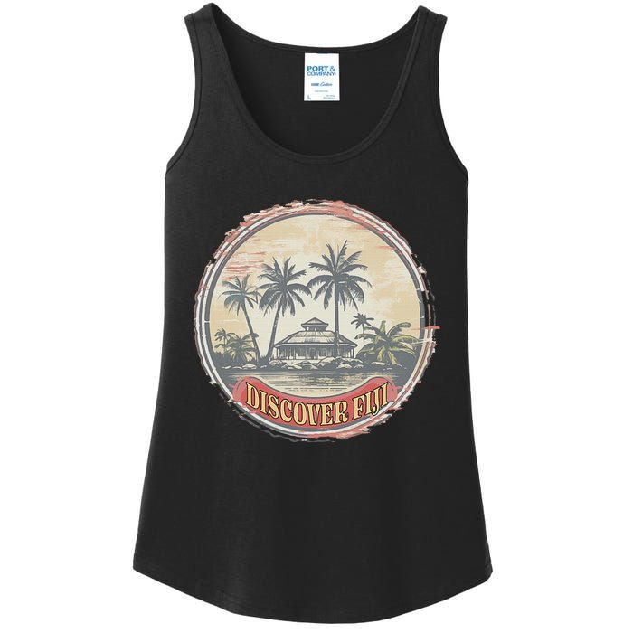 Fiji travel surf Fijian Polynesian Pride Vintage Ladies Essential Tank