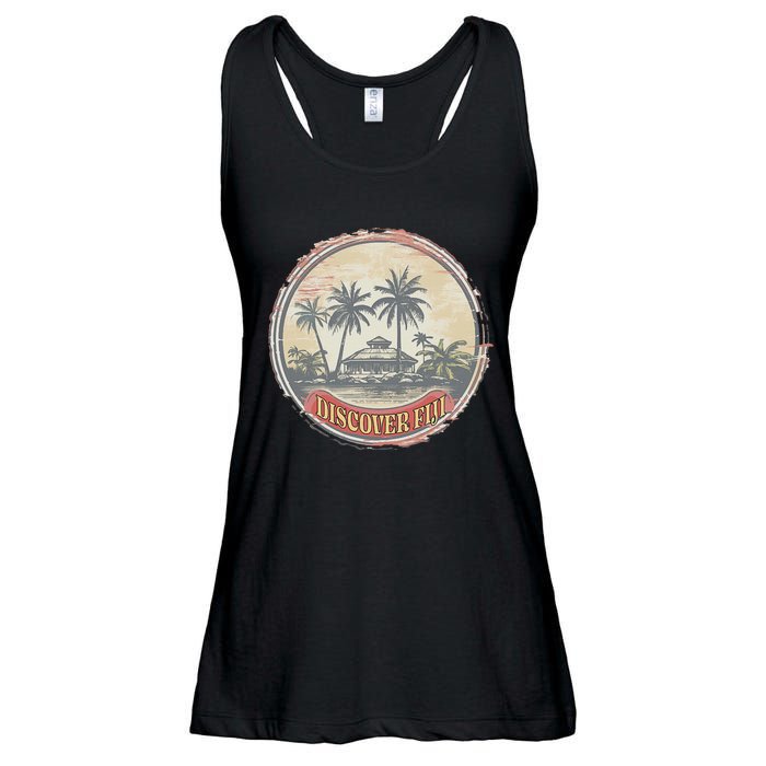 Fiji travel surf Fijian Polynesian Pride Vintage Ladies Essential Flowy Tank