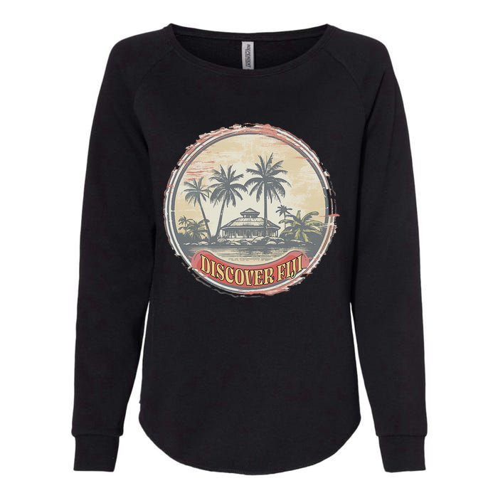 Fiji travel surf Fijian Polynesian Pride Vintage Womens California Wash Sweatshirt