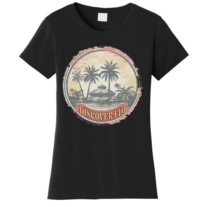 Fiji travel surf Fijian Polynesian Pride Vintage Women's T-Shirt