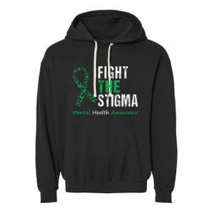 Fight The Stigma Mental Health Awareness Garment-Dyed Fleece Hoodie