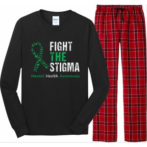 Fight The Stigma Mental Health Awareness Long Sleeve Pajama Set