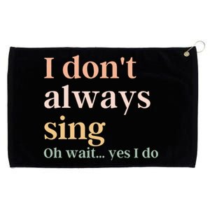 Funny Theatre Singer Music Lover Grommeted Golf Towel