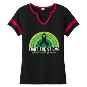 Fight The Stigma Raise Awareness Of Tal Health Gift Ladies Halftime Notch Neck Tee