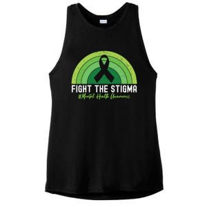 Fight The Stigma Raise Awareness Of Tal Health Gift Ladies PosiCharge Tri-Blend Wicking Tank