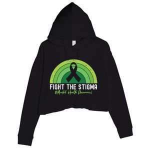 Fight The Stigma Raise Awareness Of Tal Health Gift Crop Fleece Hoodie