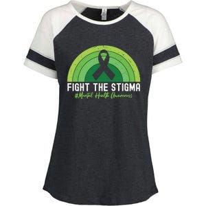 Fight The Stigma Raise Awareness Of Tal Health Gift Enza Ladies Jersey Colorblock Tee