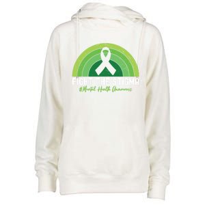 Fight The Stigma Raise Awareness Of Tal Health Gift Womens Funnel Neck Pullover Hood