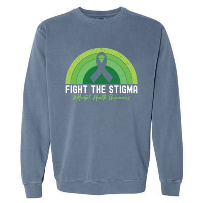 Fight The Stigma Raise Awareness Of Tal Health Gift Garment-Dyed Sweatshirt