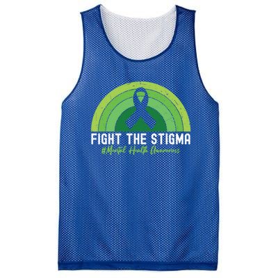 Fight The Stigma Raise Awareness Of Tal Health Gift Mesh Reversible Basketball Jersey Tank