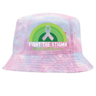 Fight The Stigma Raise Awareness Of Tal Health Gift Tie-Dyed Bucket Hat