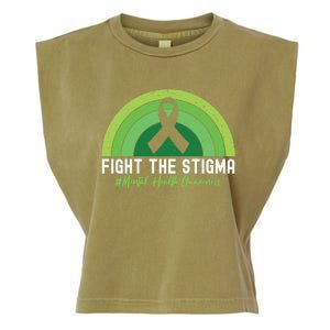 Fight The Stigma Raise Awareness Of Tal Health Gift Garment-Dyed Women's Muscle Tee