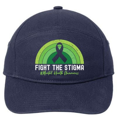 Fight The Stigma Raise Awareness Of Tal Health Gift 7-Panel Snapback Hat