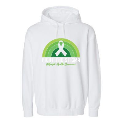 Fight The Stigma Raise Awareness Of Tal Health Gift Garment-Dyed Fleece Hoodie