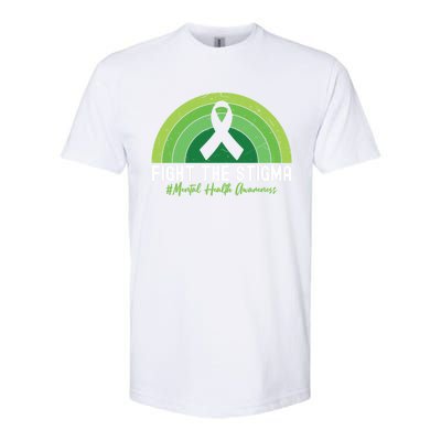 Fight The Stigma Raise Awareness Of Tal Health Gift Softstyle CVC T-Shirt