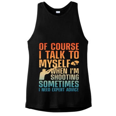 Funny Trap Shooting For Clay Skeet Trap Shooting  Ladies PosiCharge Tri-Blend Wicking Tank