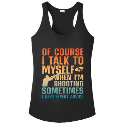 Funny Trap Shooting For Clay Skeet Trap Shooting  Ladies PosiCharge Competitor Racerback Tank