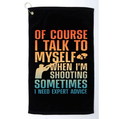 Funny Trap Shooting For Clay Skeet Trap Shooting  Golf Towel