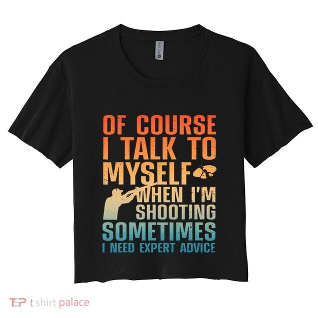 Funny Trap Shooting For Clay Skeet Trap Shooting  Crop Top
